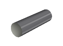 ТН МАКСИ 152/100 мм, водосточная труба пластиковая (1 м), графитово-серый, шт.
